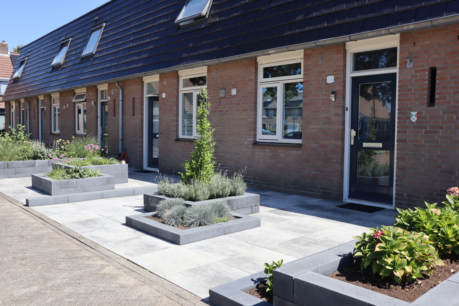 Opgeknapte voortuinen in de Stuyvesantstraat